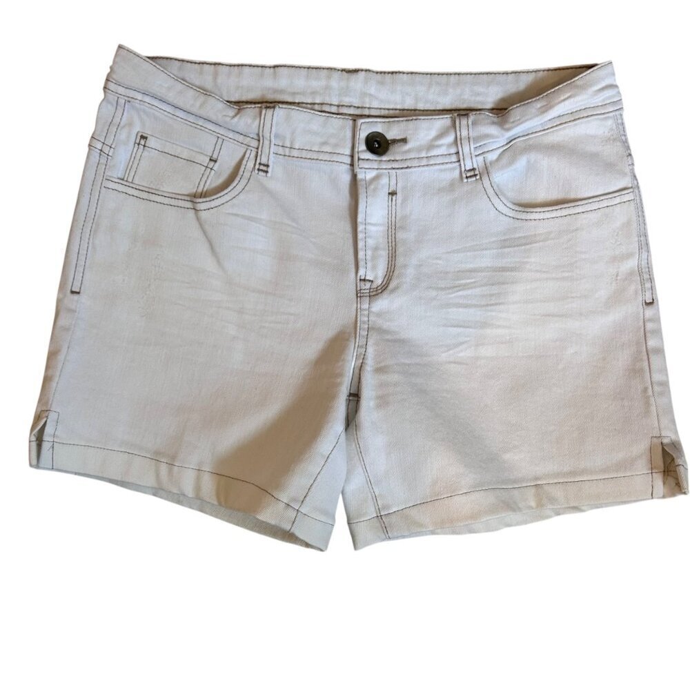 Oliver Size 8 White Jean Shorts Denim Preppy Summer Casual